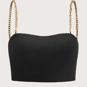 SHEIN Chain Strap Crop Cami Top